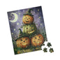 Halloween Pumpkin Puzzle, Fun Family Game, Seasonal Decor, Fall Activity, Unique Gift for Kids, 110-520 Piece Options