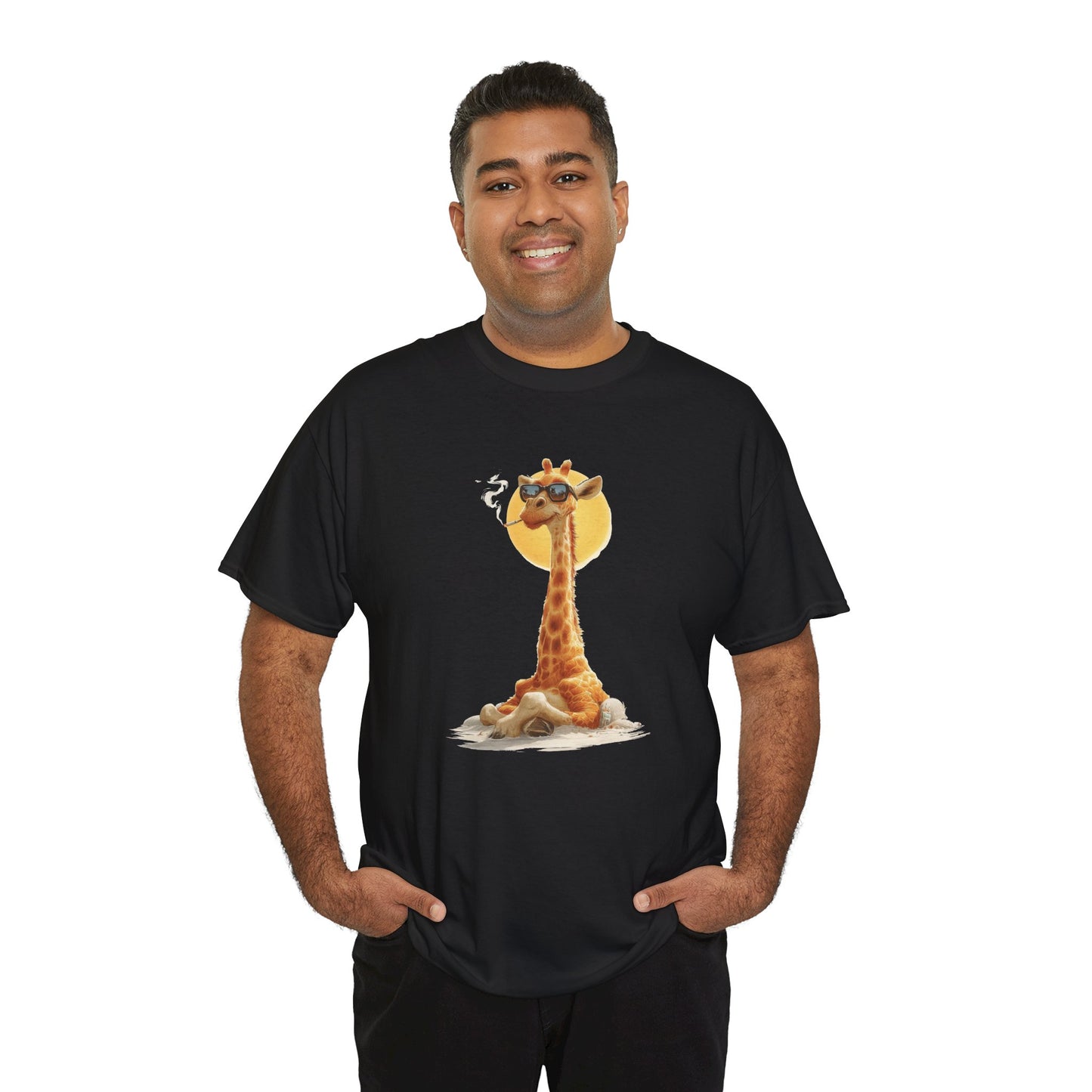 Cool Giraffe Graphic Tee, Unisex Funny Shirt, Casual Summer Top