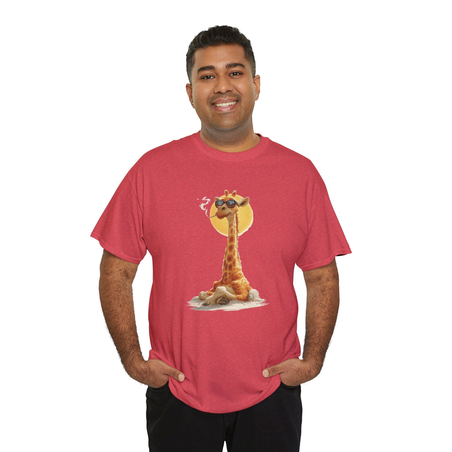 Cool Giraffe Graphic Tee, Unisex Funny Shirt, Casual Summer Top