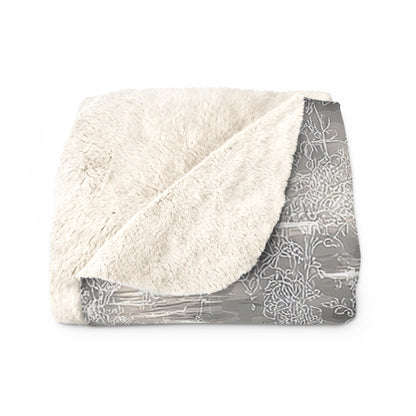 Silver Castles | Sherpa Fleece Blanket | Fantasy Gift
