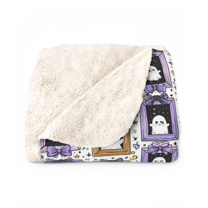 Sherpa Blanket - New Halloween Baby October Birth