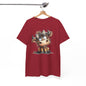 Cute Highland Cow Graphic Tee for Animal Lovers, T-Shirt for Kids & Adults, Farmhouse Decor