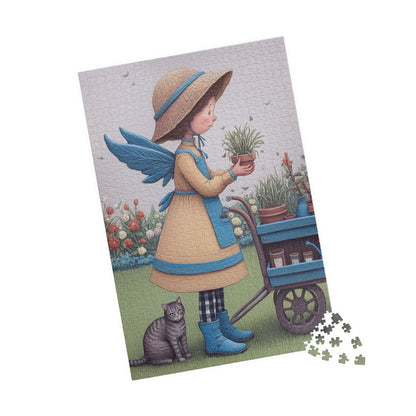 Charming Fairy Garden Puzzle - 110, 252, 520, 1014-piece | Whimsical Decor, Gift for Garden Lovers,Relaxation Activity