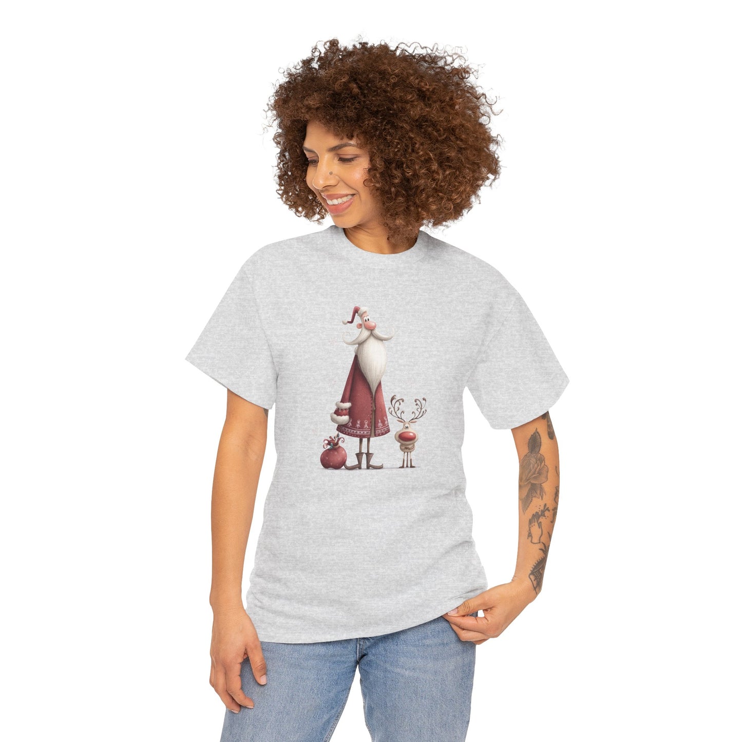 Christmas Cheer Unisex Heavy Cotton Tee, Holiday Gift