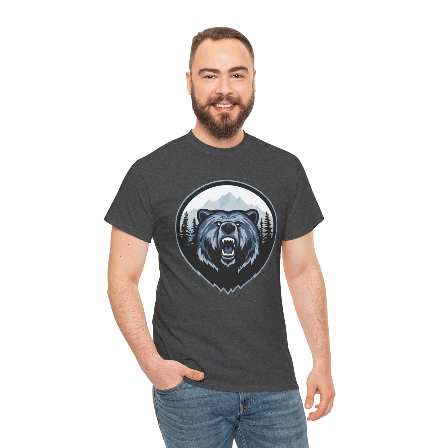 Majestic Bear Graphic Tee | Unisex Heavy Cotton Shirt, Animal Lover Gift, Outdoor Adventure Wear, Nature Lover Apparel, Birthday Gift, [...]