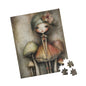 Retro Mushroom Girl Puzzle, 110-1014 Pieces, Cute Home Decor, Thoughtful Gift, Family Fun Activity
