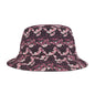 Floral Print Bucket Hat, Summer Accessory, Trendy Hat for Beach Days, Stylish Hat for Outdoor Events, Gift for Nature Lovers
