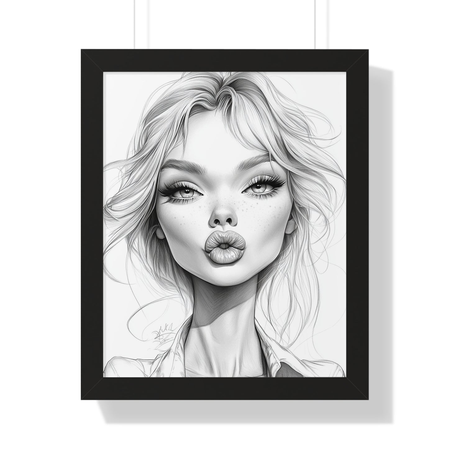 Stylish Framed Vertical Poster - Chic Wall Art Decor, Modern Home Decor, Gift for Art Lovers, Trendy Interior Design