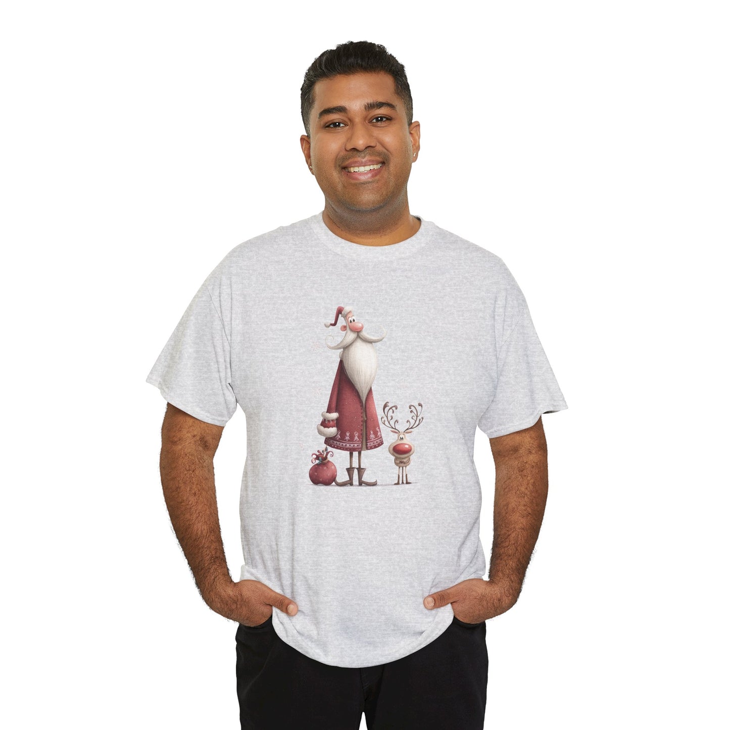 Christmas Cheer Unisex Heavy Cotton Tee, Holiday Gift