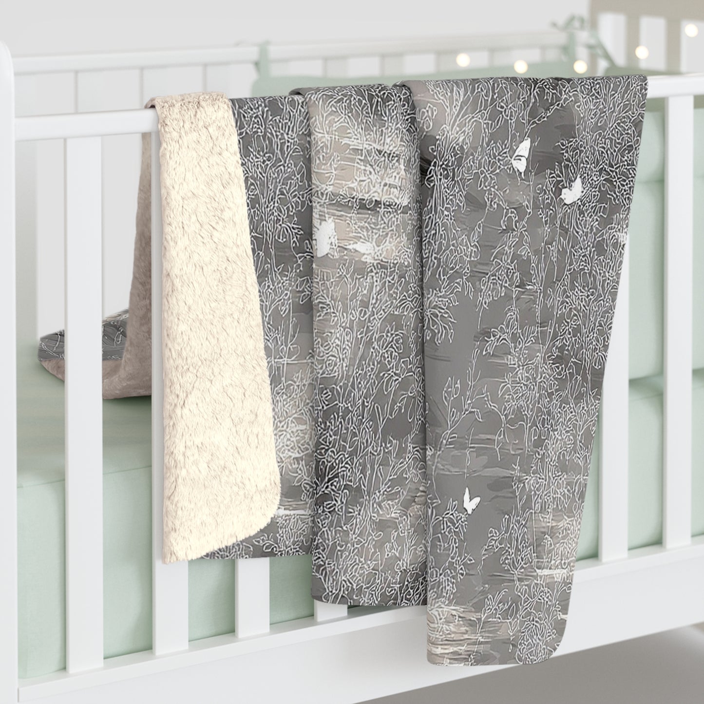 Silver Castles | Sherpa Fleece Blanket | Fantasy Gift
