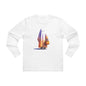 Men's Base Longsleeve Tee - Halloween Ghost Ready to Trick or Treat