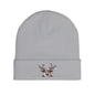 Beanie Hat - Peeking Rudolf with Christmas Lights Embroidered
