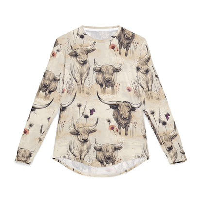 UV Protection Long Sleeve Shirt with Rustic Farm Design, Perfect for Summer Picnics