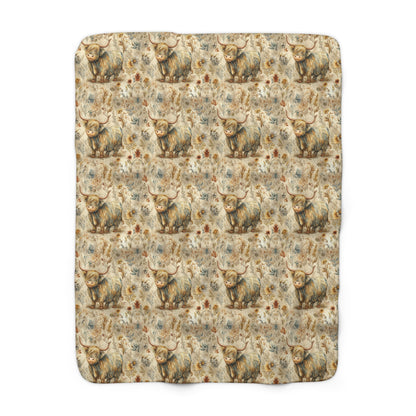 Cozy Farm Animal Sherpa Fleece Blanket - Warm Throw for Home, Personalized Gift, Couch Decor, Animal Lovers, Unique Home Accent