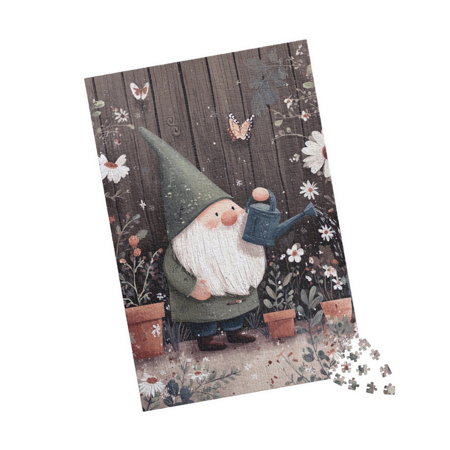 Whimsical Garden Gnome Puzzle - 110, 252, 520, 1014-Piece, Perfect for Family Game Night, Gifts for Garden Lovers, Indoor Fun