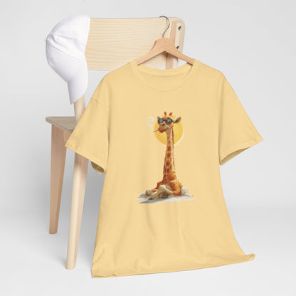 Cool Giraffe Graphic Tee, Unisex Funny Shirt, Casual Summer Top