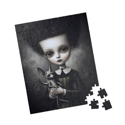 Puzzle - Adams Family Wednesday and Her Pet Bat, 110, 252, 520, 1014-piece