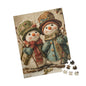 Snowman Puzzle, Holiday Fun for Families, Cozy Winter Night Activity, Christmas Gift, 110-1014 Pieces