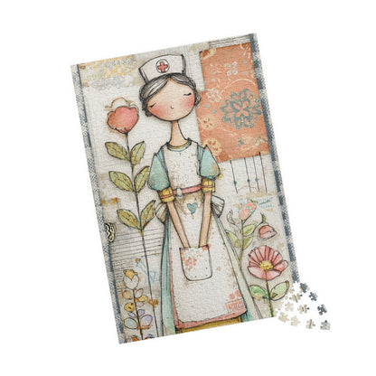 Nurse-Themed Puzzle, Stress Reliever for Healthcare Workers, Gift for Nurses, Family Activity, 110-1014 Pieces