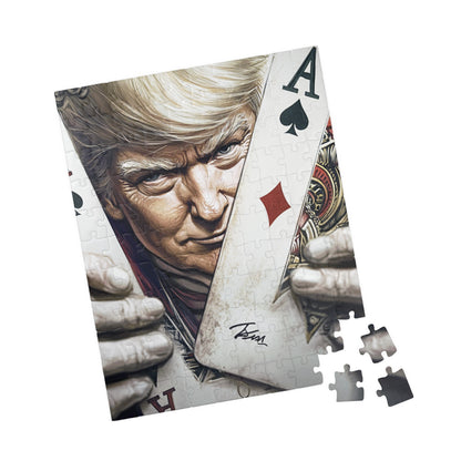 Trump Playing Cards Puzzle - 110, 252, 520, 1014-Piece Fun for Gamers, Collectors, Gift for Birthdays, Christmas, Family Game Night