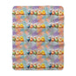 Sherpa Fleece Blanket - Rainbow Tweety Birds