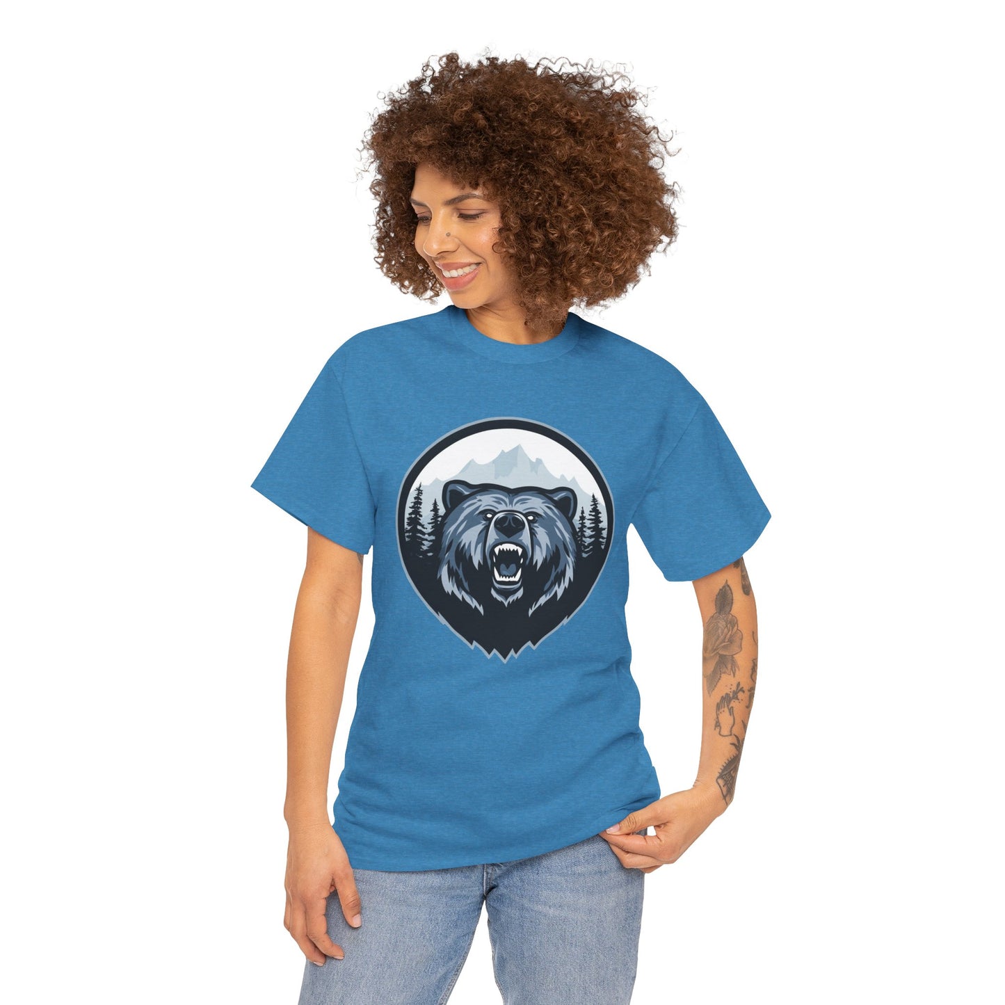 Majestic Bear Graphic Tee | Unisex Heavy Cotton Shirt, Animal Lover Gift, Outdoor Adventure Wear, Nature Lover Apparel, Birthday Gift, [...]
