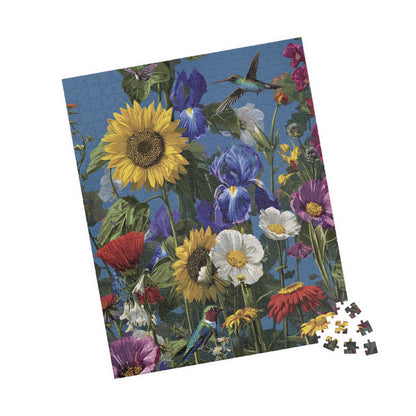 Vibrant Hummingbird Floral Puzzle Collection: 110-1014 Piece Jigsaw, Perfect for Nature Lovers