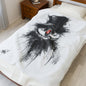 Cozy Snowman Plush Blanket - Winter Decor, Holiday Gift, Home Comfort, Snuggle Up, Soft Throw Blanket
