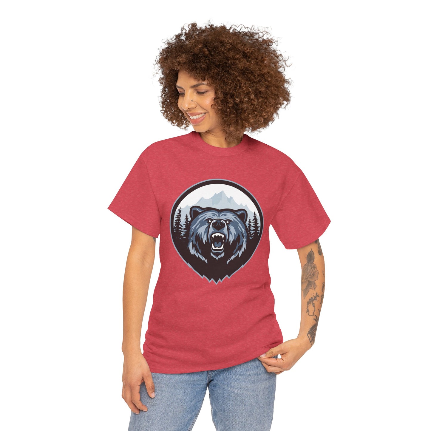 Majestic Bear Graphic Tee | Unisex Heavy Cotton Shirt, Animal Lover Gift, Outdoor Adventure Wear, Nature Lover Apparel, Birthday Gift, [...]