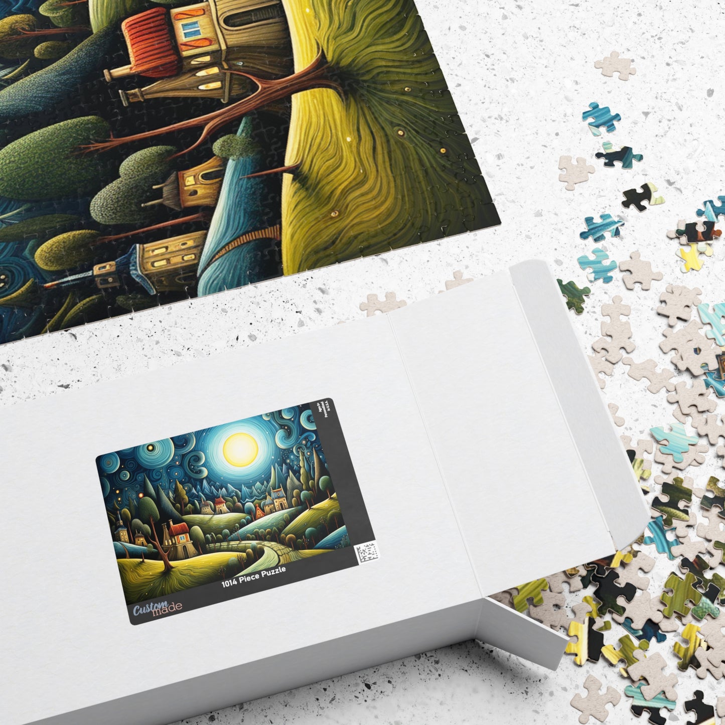Starry Night Landscape Puzzle, 110-1014 Piece Jigsaw