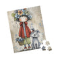Whimsical Flower Girl Puzzle - 110, 252, 520, 1014-piece, Family Fun, Gifts for Kids, Home Decor, Puzzle Lovers