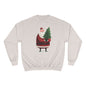 Santa’s Christmas Tree Sweatshirt, Cozy Holiday Wear, Sweatshirt for Winter, Cute Santa Design, Unisex Holiday Apparel