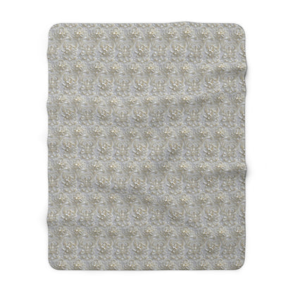 Cozy Sherpa Fleece Blanket with Elegant Design