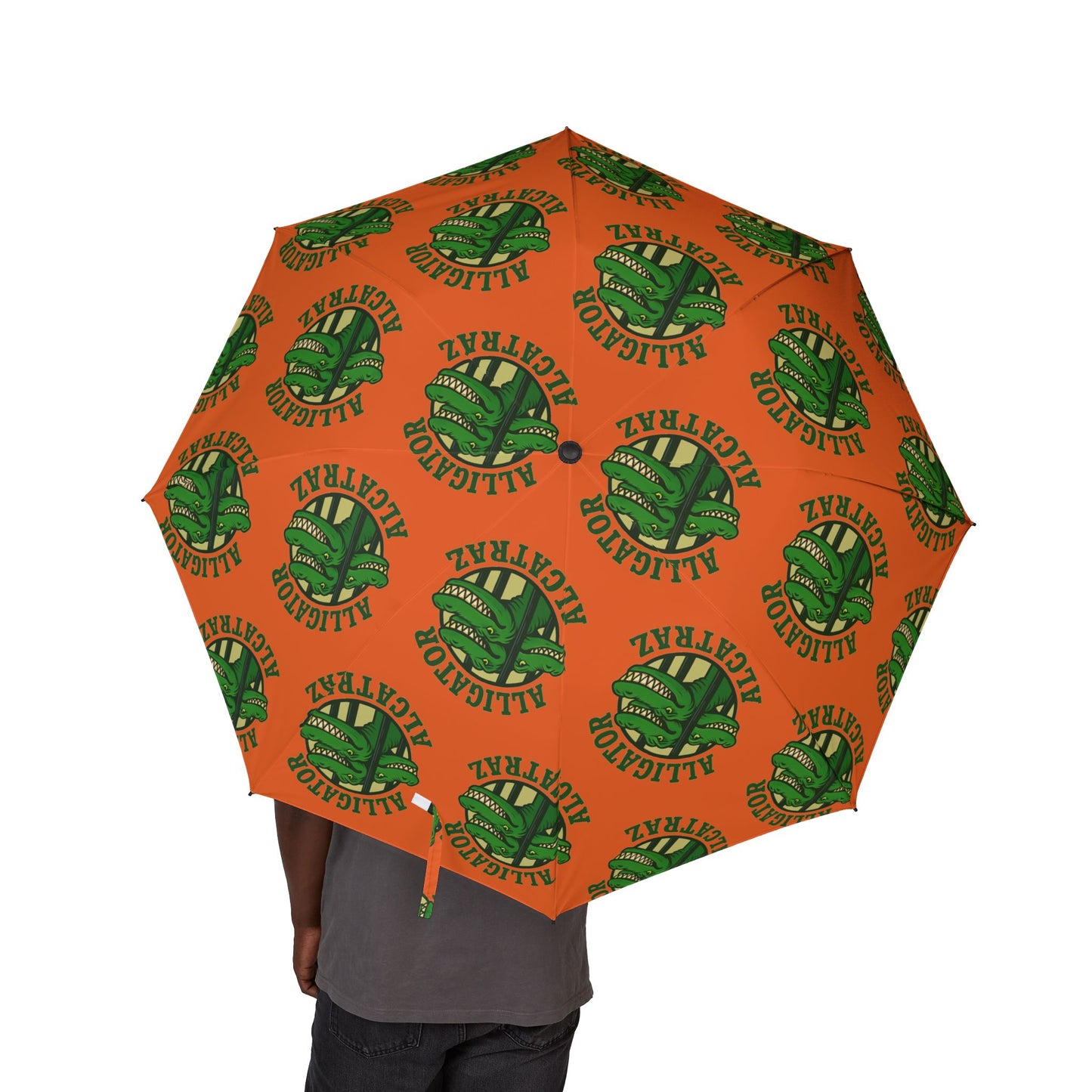 Alligator-themed Foldable Umbrella, Cute Rain Protection for Alligator Alcatraz