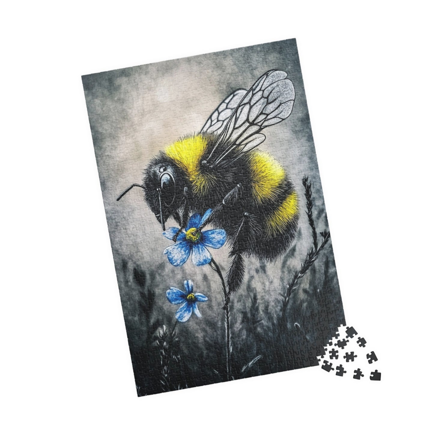 Bee-Themed Jigsaw Puzzle, Nature Gift, Family Fun, Eco-Friendly Game, Thoughtful Present for All Occasions, Stress Relief Activity