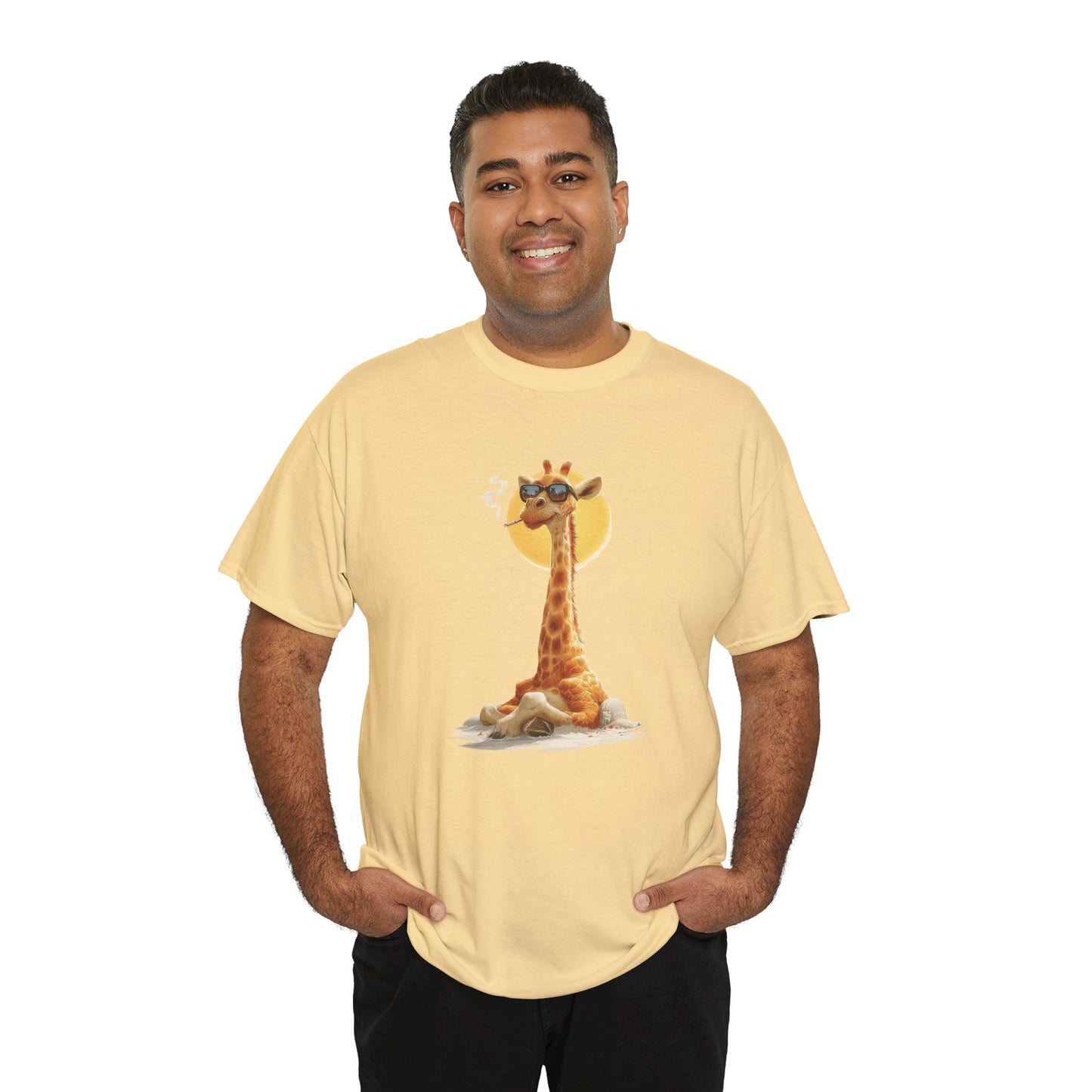 Cool Giraffe Graphic Tee, Unisex Funny Shirt, Casual Summer Top