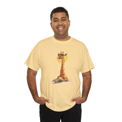 Cool Giraffe Graphic Tee, Unisex Funny Shirt, Casual Summer Top