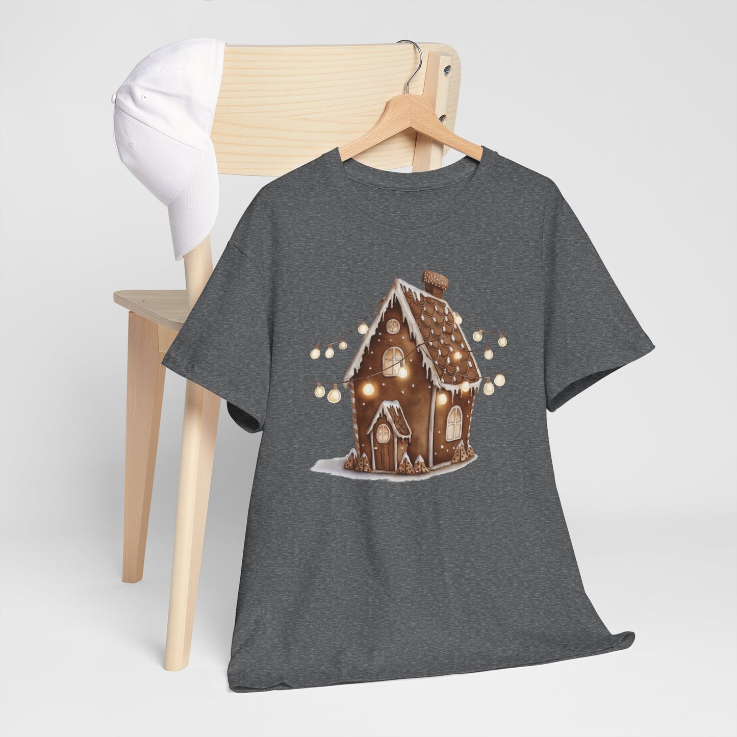 Festive Gingerbread House Tee | Unisex Heavy Cotton T-Shirt, Cozy Holiday Apparel, Christmas Gift, Winter Wonderland Clothing, Cute [...]