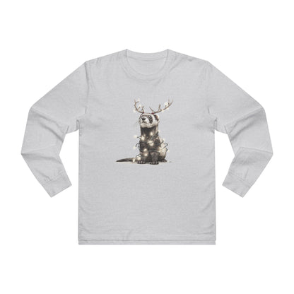Otters First Christmas Graphic Longsleeve Tee, Holiday Apparel, Christmas Tee