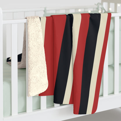 Patriotic Sherpa Fleece Blanket | Cozy Throw for Independence Day, Memorial Day, Housewarming Gift, Outdoor Events, Home Decor