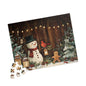 Winter Wonderland Puzzle - 1014-Piece Jigsaw for Cozy Nights, Holiday Family Fun, Snowman & Gingerbread Theme, Christmas Decor, Gift Idea