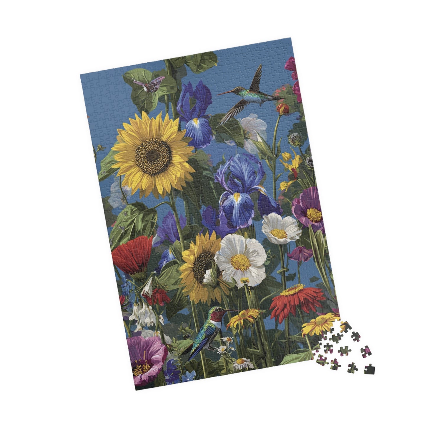 Vibrant Hummingbird Floral Puzzle Collection: 110-1014 Piece Jigsaw, Perfect for Nature Lovers