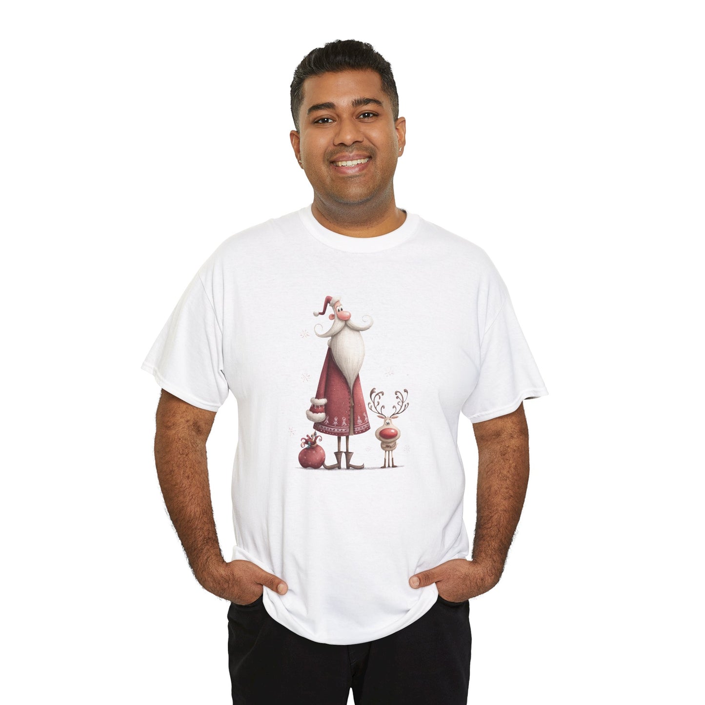 Christmas Cheer Unisex Heavy Cotton Tee, Holiday Gift