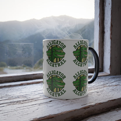 Color Morphing Mug with Alligator Alcatraz Design - Fun Gift for Trump Lovers, Unique Coffee Gift