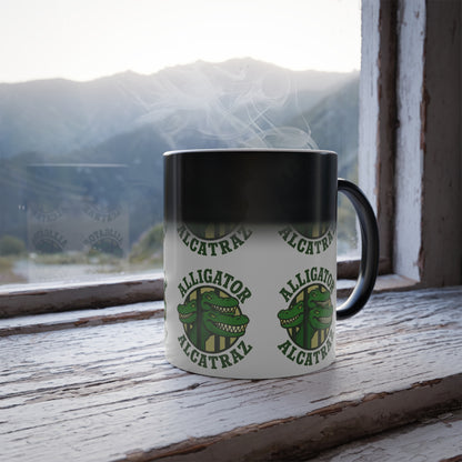 Color Morphing Mug with Alligator Alcatraz Design - Fun Gift for Trump Lovers, Unique Coffee Gift