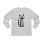 Men’s Cat Mummy Longsleeve Tee, Fun Halloween Shirt, Cat Lover Gift, Cozy Fall Fashion, Unique Graphic Tee