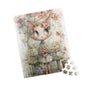 Whimsical Cat Flower Puzzle | Cat Lover Gift, Family Fun Game, Home Decor, Kids Puzzle, Unique Artwork