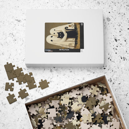Charming Ghost & Cat Puzzle, Fun Family Activity, Vintage Art Design, Perfect Gift for Halloween, 110-1014 Pieces