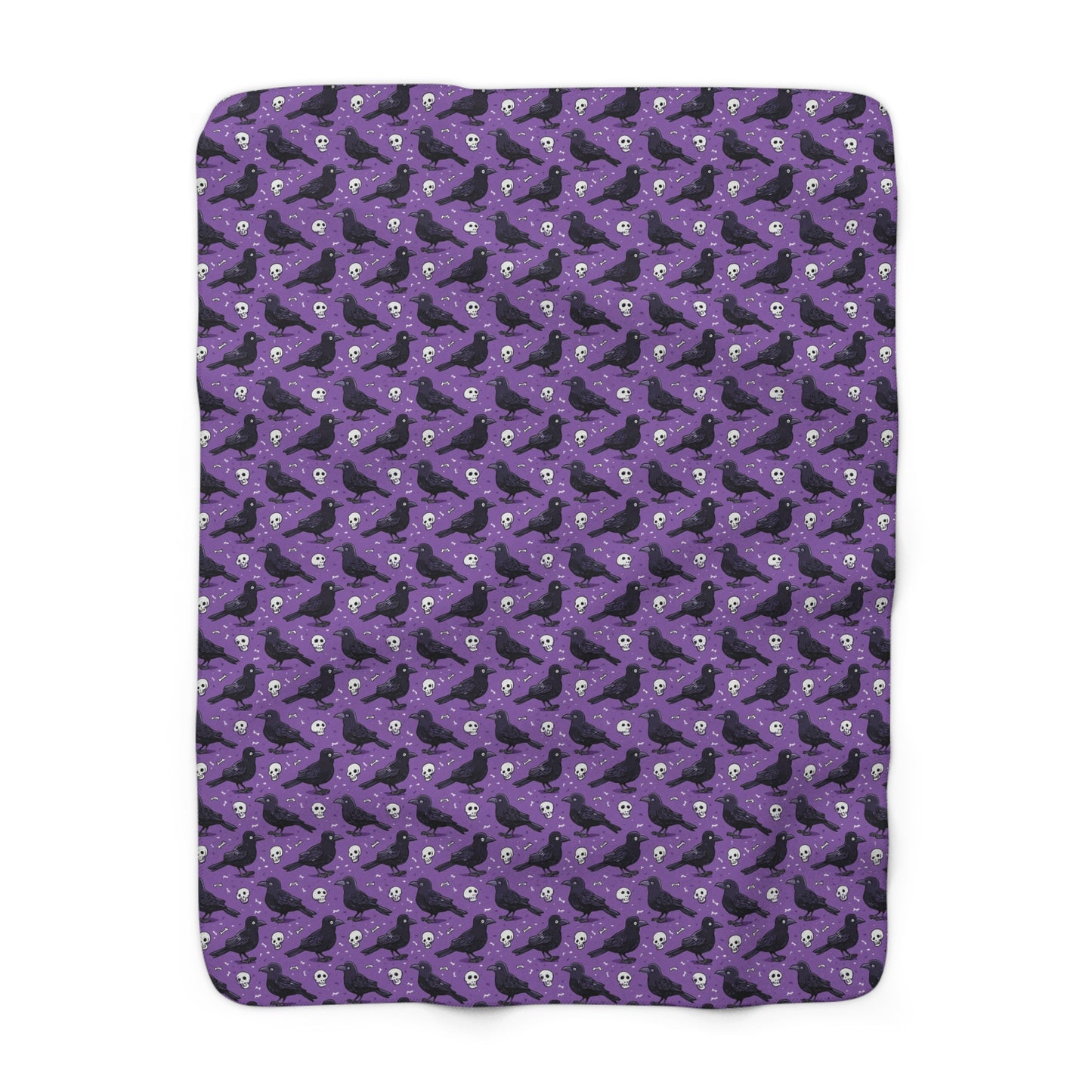 Spooky Vibes Sherpa Fleece Blanket | Cozy Halloween Decor, Soft Throw for Autumn Nights, Witchy Home Accessory, Unique Gift