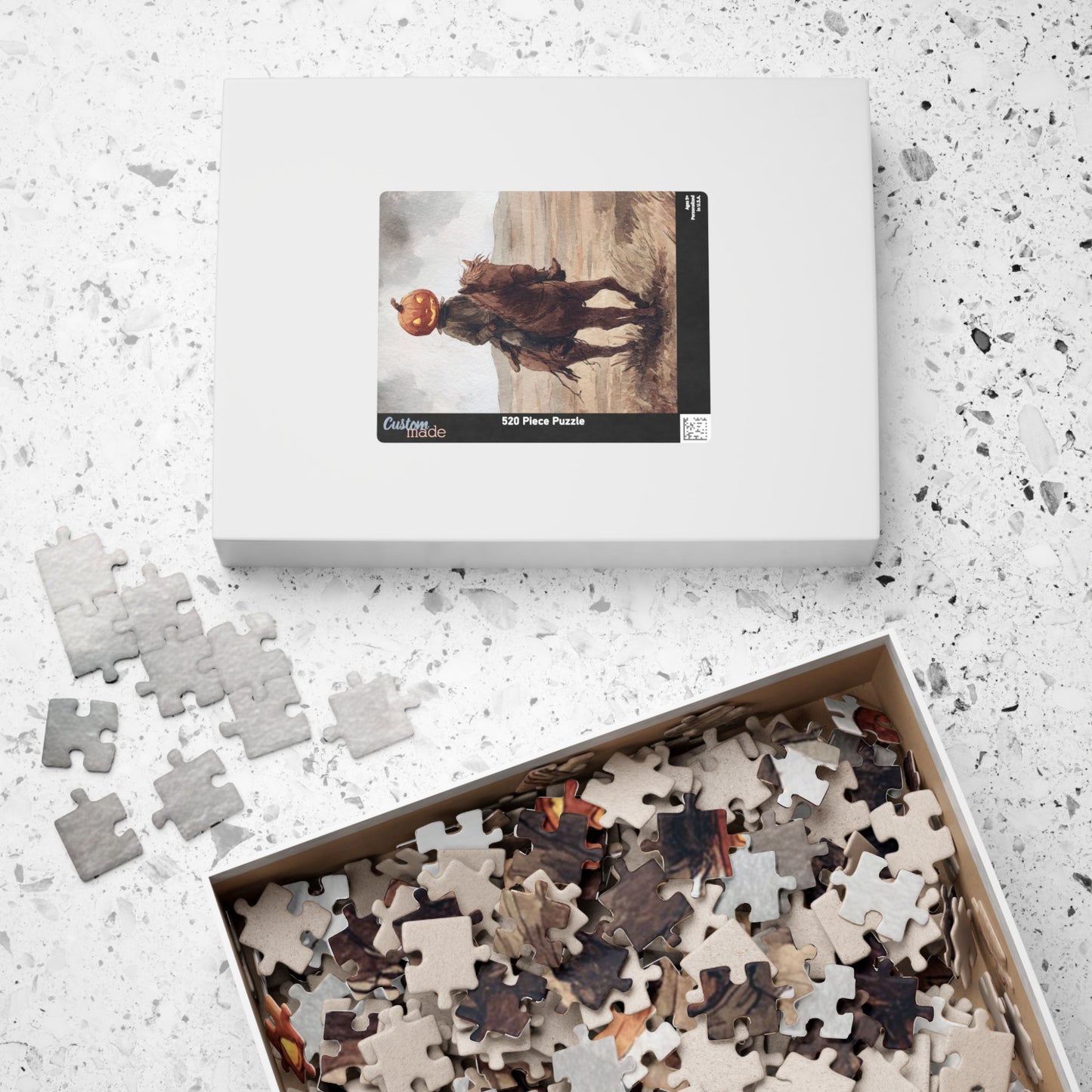 Whimsical Ghost Puzzle - Perfect for Halloween Fun, Family Time, Cozy Nights In, Gifts, and Seasonal Decor